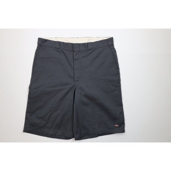 Vintage Y2K Dickies Mens Size 42 Faded Baggy Fit Mechanic Workwear Shorts Gray - Picture 1 of 12